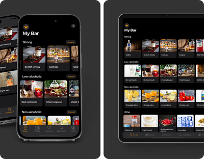 Cocktail Lover App for iPad apple apple app apple colors branding catalog design figma figma community ios ios app ipad ipad app ipados iphone mixology mobile app tablet tablet app ui