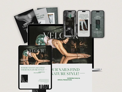 Velour | Showit & Canva Template aesthetic aestheticdesign bundle canva design email etsy etsyseller etsyshop figma graphic design instagram marketing showit showittemplate social media ui