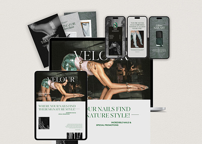 Velour | Showit & Canva Template aesthetic aestheticdesign bundle canva design email etsy etsyseller etsyshop figma graphic design instagram marketing showit showittemplate social media ui