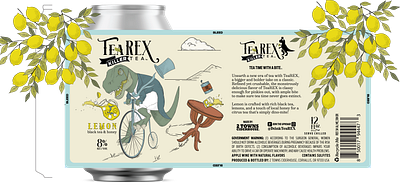 TeaREX Label Design branding graphic design label design logo packaging