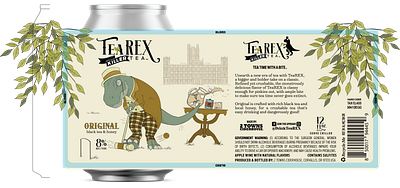 TeaREX Original Label Design branding graphic design label design logo packaging