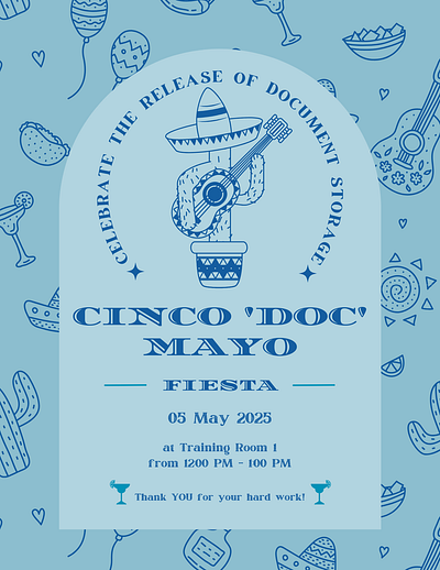 Simple Digital Invitation - Lunch Celebration celebration cinco de mayo corporate event digital invitation fiesta invitation lunch new program pilot product rollout taco