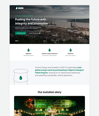 Oil and Gas company landing page design energy website landing page oil and gas oil and gas company website oil and gas landing page oil and gas website petrol company website petroleum company petroleum landing page ui ui design ui ux web page