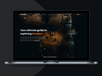 Landing Page / Hero Section Design ✨ design explore hero section ios ios design landing page travel guide ui uxui web design