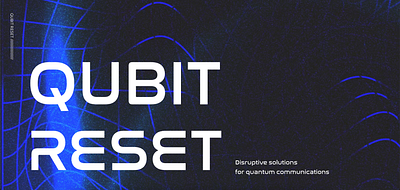 Qubit Reset branding logo responsive website uxui wix