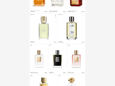 Perfume shop (Products) catalog design ecomm fragrances onlinestore perfumes products shop ui uidesign uiux uix web