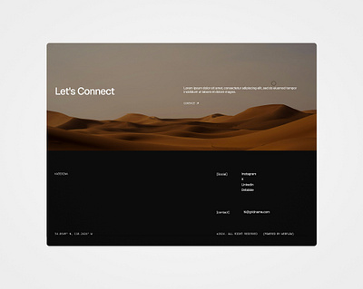 Minimal Footer branding design editorial graphic design minimal ui webdesign website