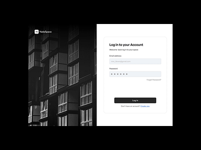 Virtual Space Management Login/Signup login signup space management ui visuals web design