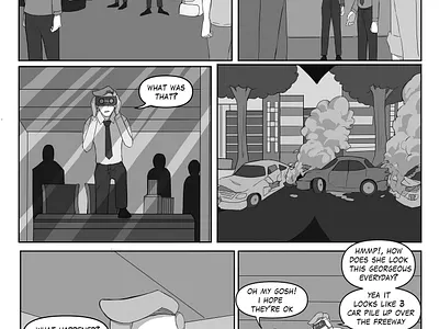 comission work from nicholasbancrof art black and white character design comic comic book design drawing illustration manga