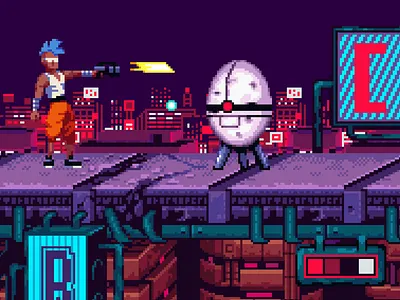 CyberPunk Game Assets nes pixel pixel art pixelart 16bit retro