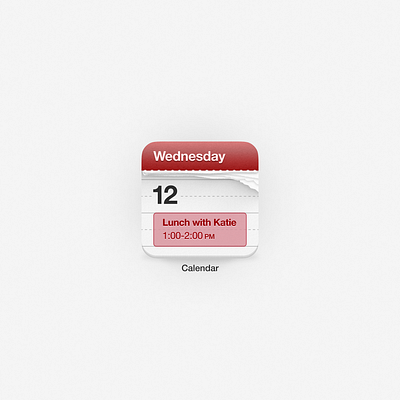 Calendar widget (2012) 2012 calendar design ios ios 6 retro ui design widget