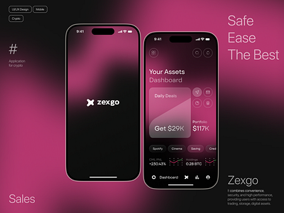 Crypto Mobile App app branding mobile ui ux