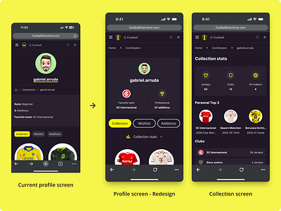 Daily UI - 006 - User Profile app dailyui design football interface mobile profile soccer ui web