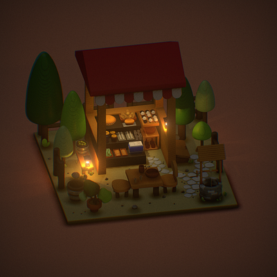 diorama (1st try) 3d 3d modeling 3d sculpt 3dmodeling diorama ipad isometric nomad nomad ipad nomad sculpt nomadsculpt