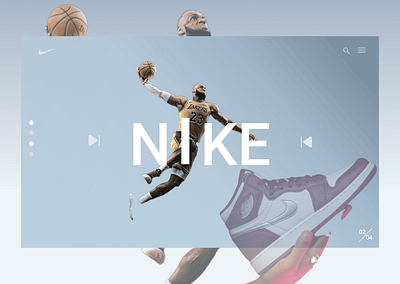 A frontend e-commerce application for Nike shoes. branding graphic design jordan nike ui