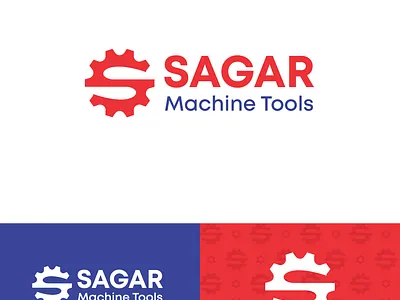 Sagar Machine Tools Logo Design and Branding adobe illustrator branding creative graphic design logo machine tools minimal stationary design vector