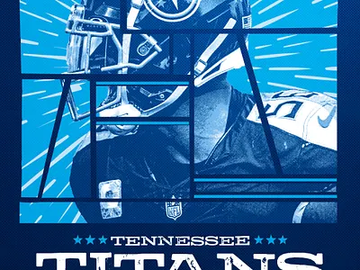 WK-12 Gameday Poster - TITANS vs Texans bitmap design illustration sports tennessee titans vector vector art