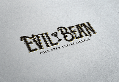 Evil Bean Logo branding graphic design logo typography