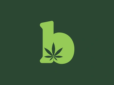 Letter B + Leaf, Cannabis, logo design, monogram unused a b c d e f g h i j k l b logo bold vector brand identity branding cannabis clever smart color symbol leaf logo logo design logo designer logotype m n o p q r s t u v w x y z marijuana modern logo natural negative space plant top best