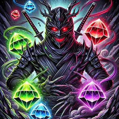 DEMONNINJA animation graphic design logo