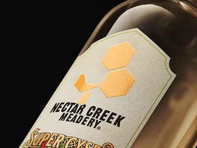 Super Cyser Mead Label Detail branding graphic design illustration label design packaging