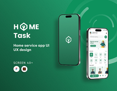 Home service app UI UX design 3d animation app app design app screen app ui app ui design branding central design design figma design graphic design logo motion graphics ui ui design ui ux ui web web design web ui