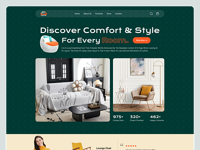 Furniture Store Website Design 3d apartement app architecture branding design designer ecommerce ecommerce website estate furniture furniture store graphic design illustration logo mobile design ui web design website website redesign