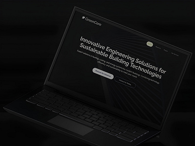 GreenCore - Sustainable Energy Tech building ecofriendly engineering landing page sustainable ui ui design ui ux web design