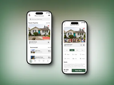 Real-estate mobile app design dashboard design figma landing page mobile app responsive design screenshot ui uiux ux website