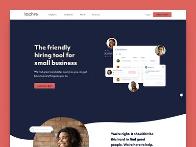 Loophire website ui web website