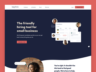 Loophire website ui web website