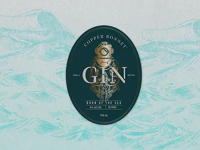 Copper Bonnet Label Upgrade graphic design label design packaging