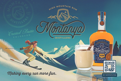 Montanya Ski Ad advertisement graphic design layout design