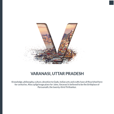 A to Z India - V : Varanasi a to z india adobe photoshop cities in letter creatives design graphic design indian cities v varanasi