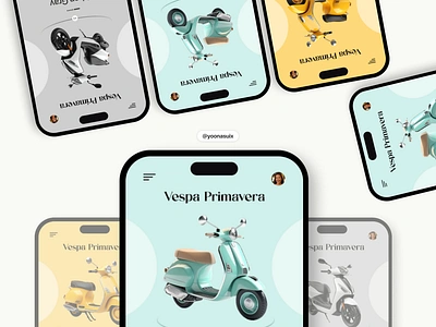 Vespa App app branding design designer graphic design mobil mobilapp scooterui ui uiux userexperience userinterface ux vector vespadesign