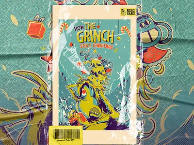The Grinch Poster cartoon characterdesign design graphicdesign illustration photoshop poster print visual