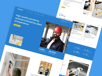 Plumbry - Home Services Website Template builtwithtemplate cleaning electrician handyman home construction home service home service heo home service landing home service landing page home service website madeinwebflow madewithwebflow maintenance painting plumbing renovation repair roofing service rootover webflow