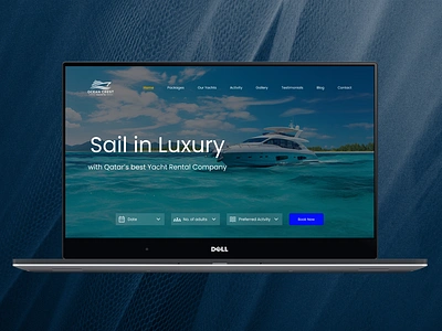 Minimal Modern Website for a Luxury Yacht Rental Business amazing designs clean website cool website figma minimal website modern website travel website ui user experience ux website website design white theme website yacht website