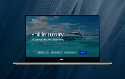 Minimal Modern Website for a Luxury Yacht Rental Business amazing designs clean website cool website figma minimal website modern website travel website ui user experience ux website website design white theme website yacht website