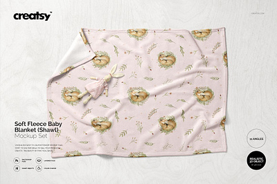 Fleece Baby Blanket (Shawl) Mockup creatsy custom customizable design etsy mock mock up mockup mockups online personalized print printable printed printing shop sublimated sublimation template up