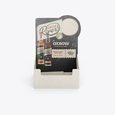 Oxbow Header Card Mockup graphic design layout design packaging pop display pos display