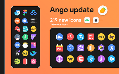 Ango Glyphs Update android ango app apple design download glyph google. icons ios logo store ui update