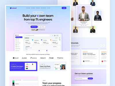 SaaS Fintech Management Platform ai artificial intellegence banking dashboard defi finance fintech landing page saas saas landing page saas product saas website team token trend ui ux web web design website