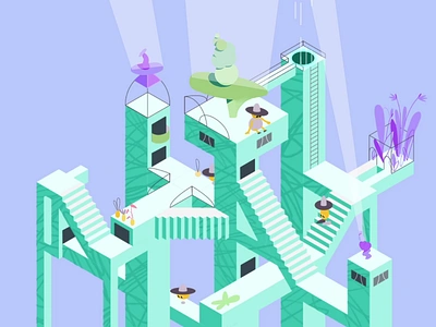 Isometric style animation. Inspired by Motion Beast after effects character animation dribble shot emoji animation gif animation graphic design isometric animation isometric illustration motion graphics