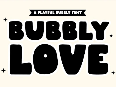 Bubbly Love A Playful Bubbly Font bold font bubble font bubbly font chunky font cricut font elegant bold font fat font font font typeface handwriting font handwritten font procreate font thick font