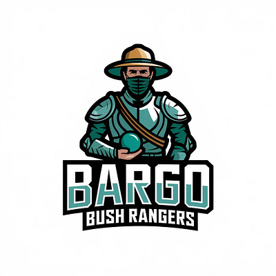 Mascot logo design for local sport club "Bargo Bush Rangers" graphic design logo mascot sport vector