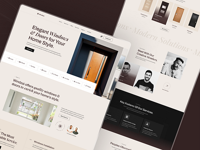 Windzai - Windows & Doors Company Website branding creativewebdesign figmadesign landingpage minimaldesign nocode nocodedevelopment product design shots templatedesign ui uikit uiuxdesign uiuxdesignservice webdesign webflow website theme website ui websitedesign websitedevelopment