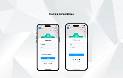 Signin & Signup Screen branding graphic design motion graphics ui