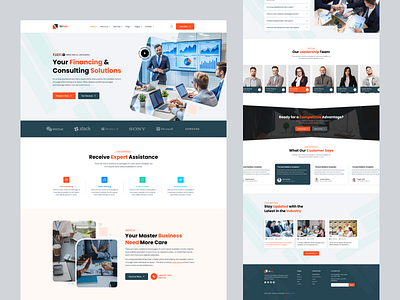 Bitek | Business Agency Template. agency business design landing page template tusharsharma69 ui design uiux web design