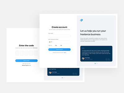 Create account design ui uiux web website website design